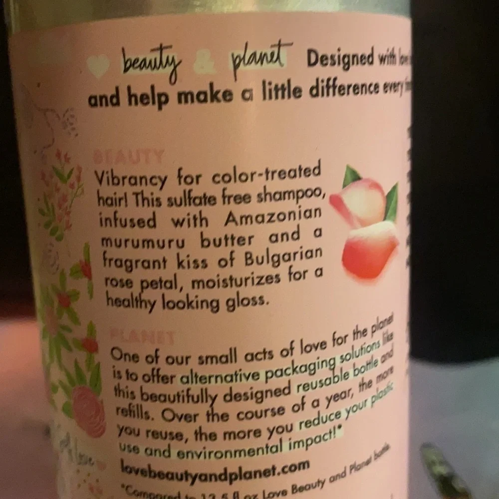 Updated: Love Beauty & Planet Shampoo & Conditioner Bundle Vegan Unisex